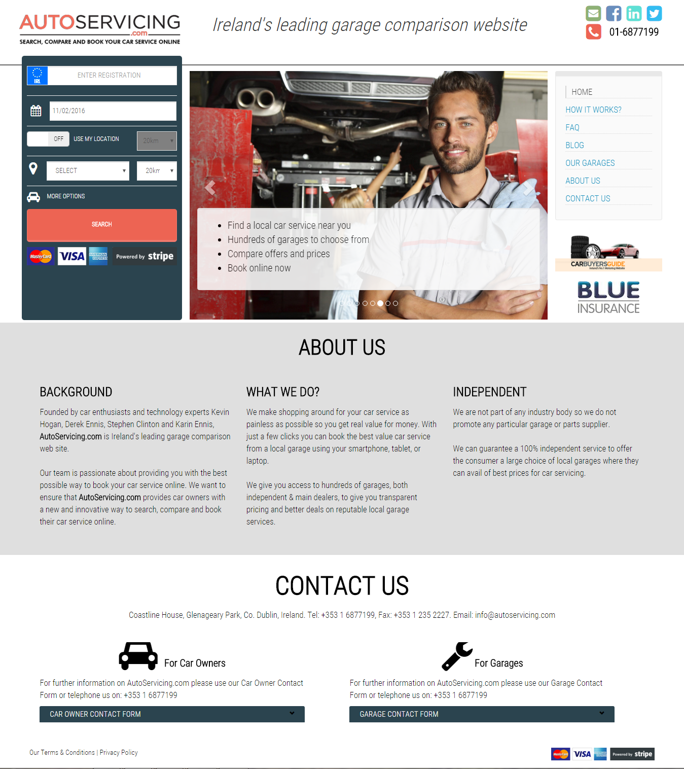 web design example industry motor vehicle service car service websites