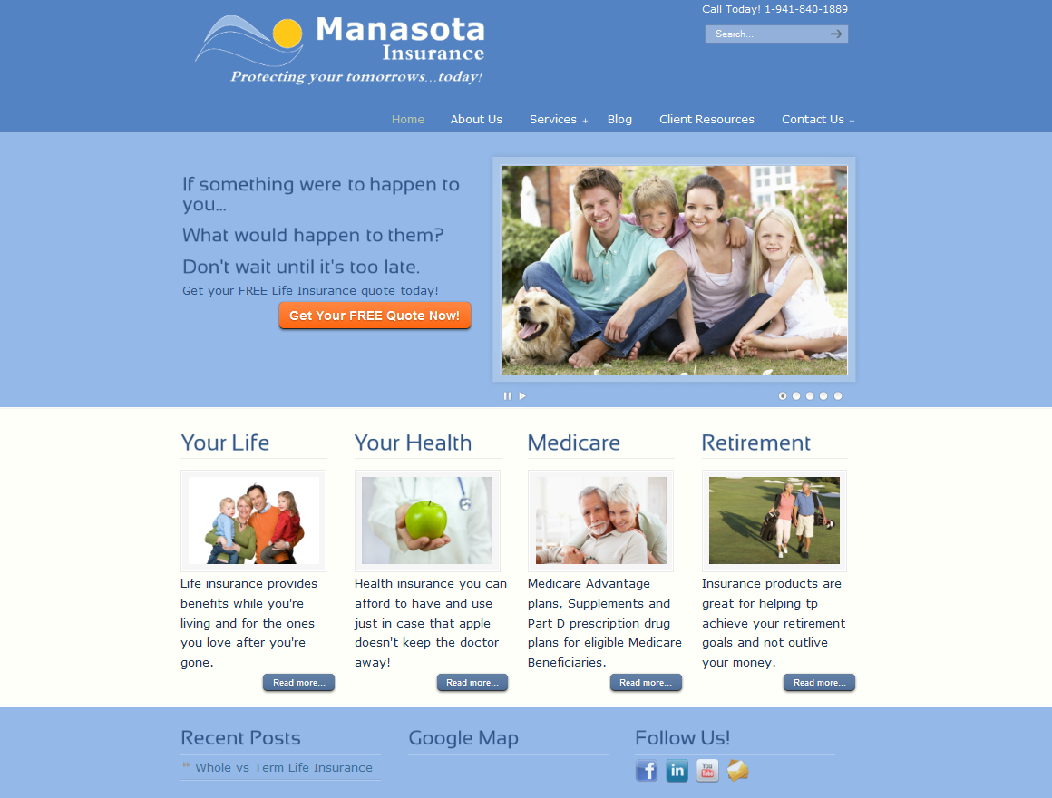 web design example industry finance insurance websites