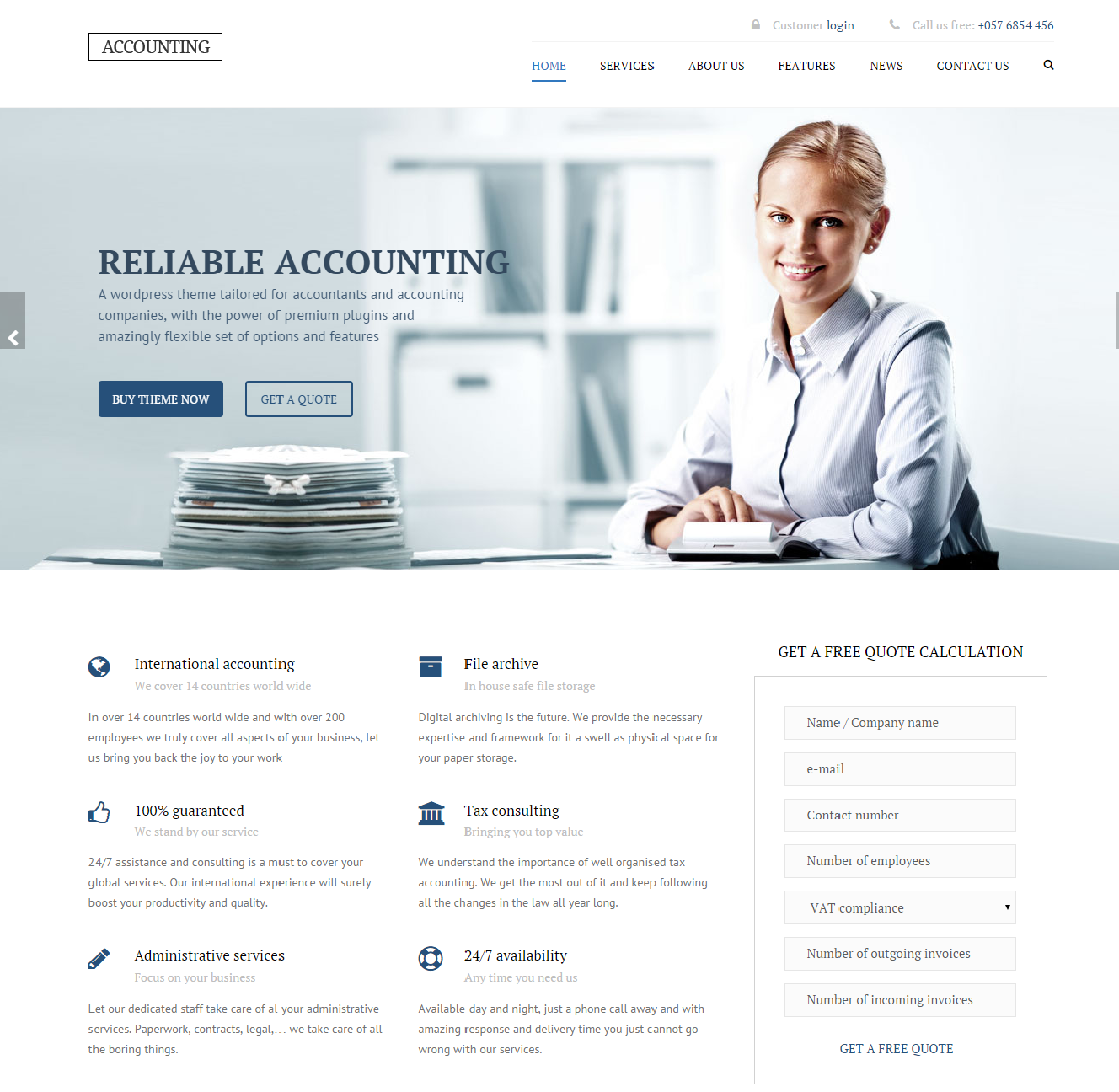 web design example industry finance accounting websites