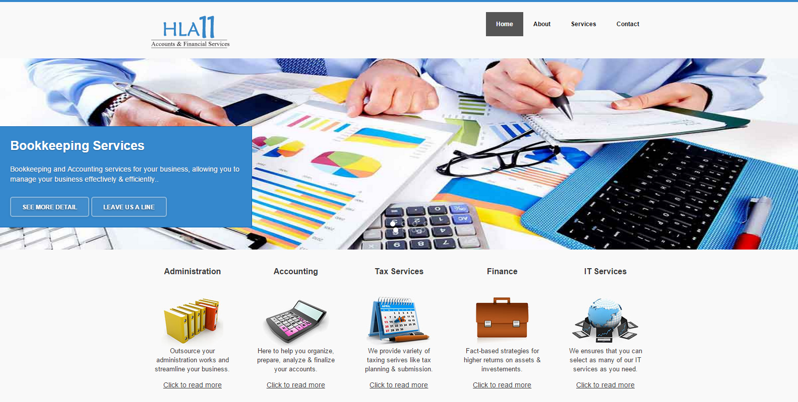 web design example industry finance accounting websites