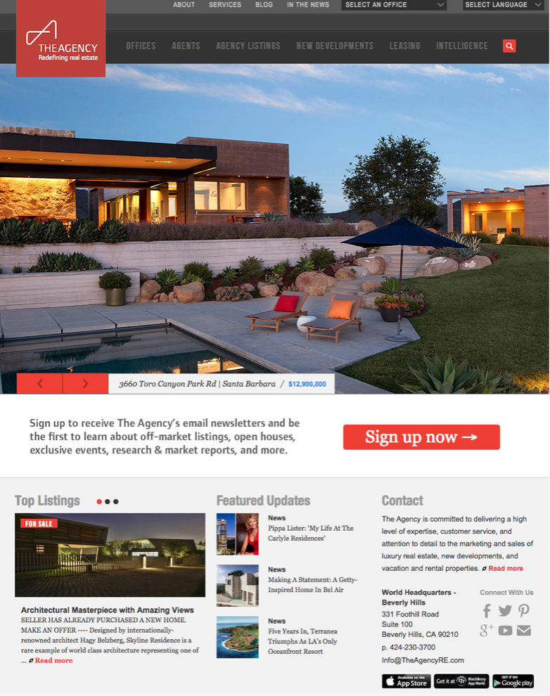 Website design of real estate management companies - Arteqo Consulting