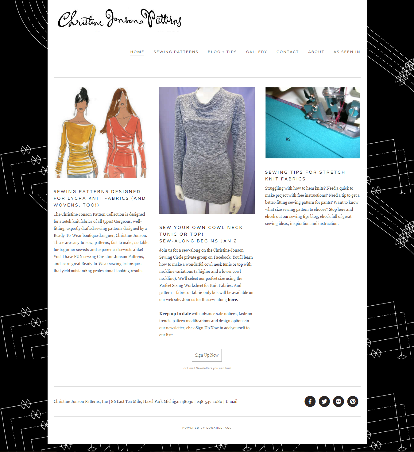 web design example industry manufacturing clothes manufacturing websites